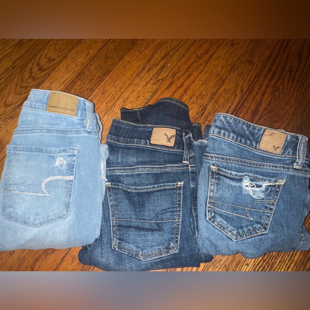 3 pairs of American Eagle Outfitters Denim Jeans
